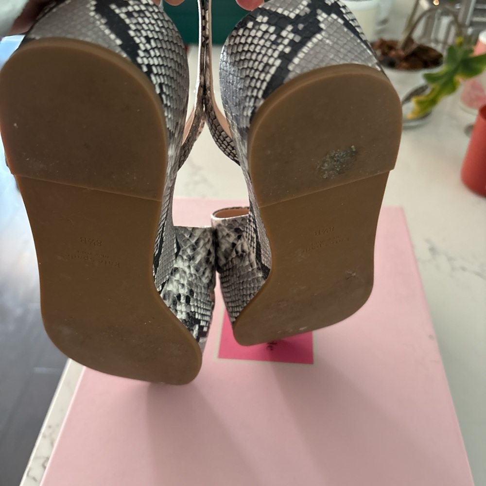 Kate Spade Black and Gray Wedge Shoes - Picture 5 of 6
